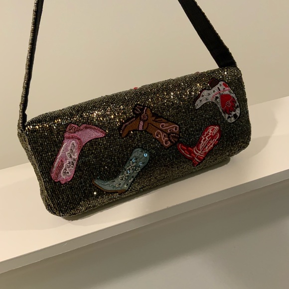 Chic Embellished Shoulder Bag with Boot Designs - Picture 7 of 16